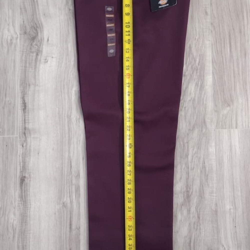 Dickies Men's Burgundy Pants size 34x 32 brand new w tags - Picture 8 of 10